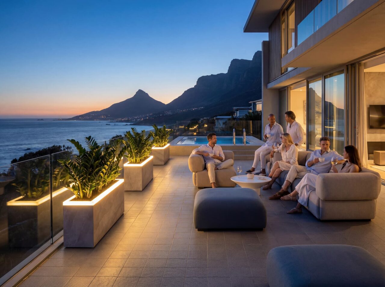 Strata mist terrace view